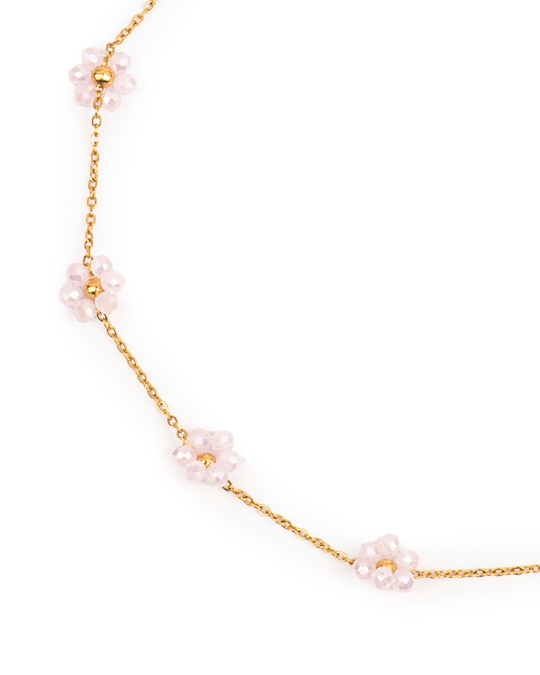 Naszyjnik Blossom - pozłacany