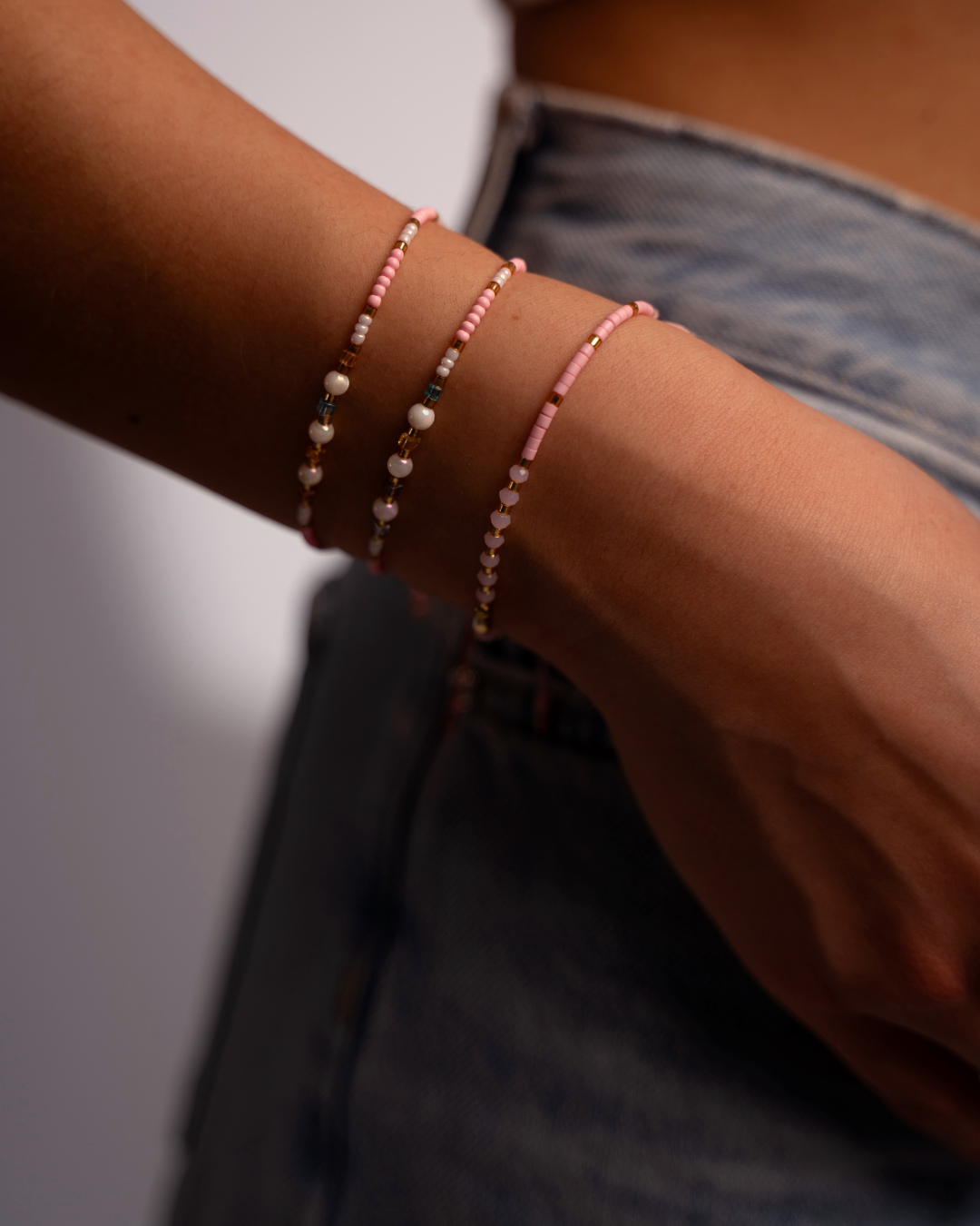 Zestaw bransoletek Soleil Blush